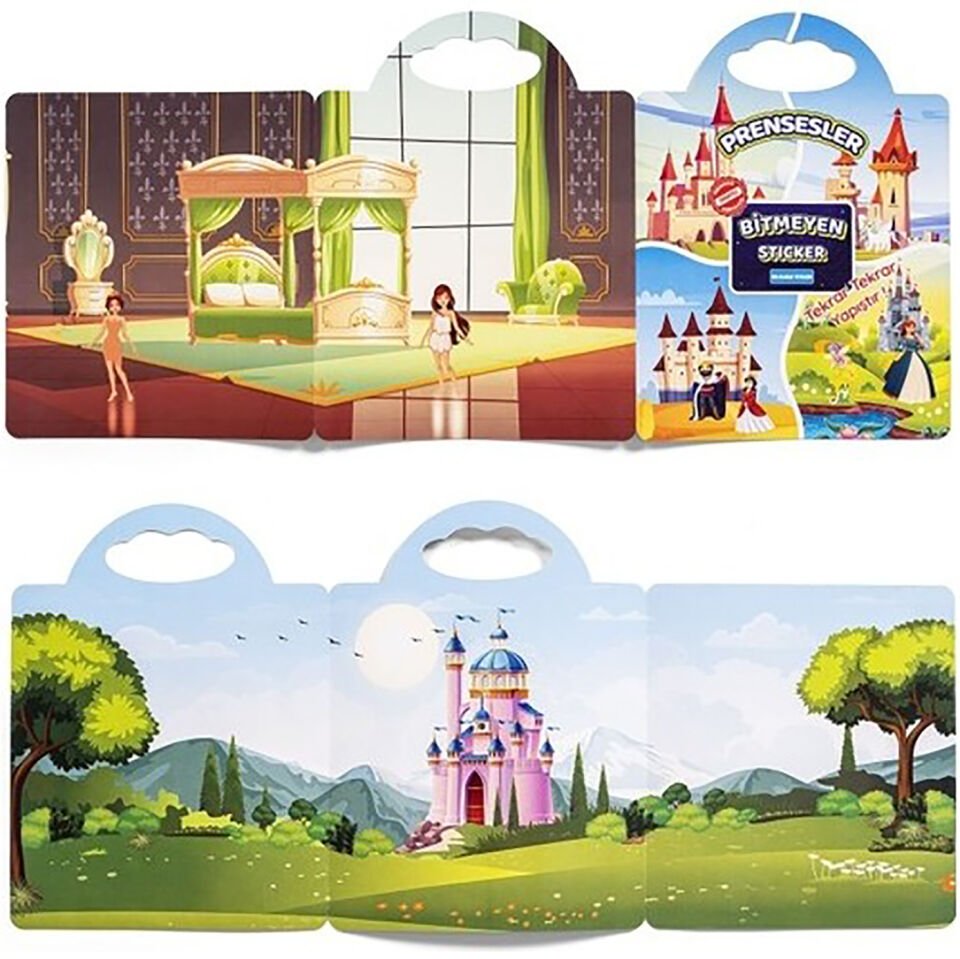 Bitmeyen Sticker Kitabım - Prensesler