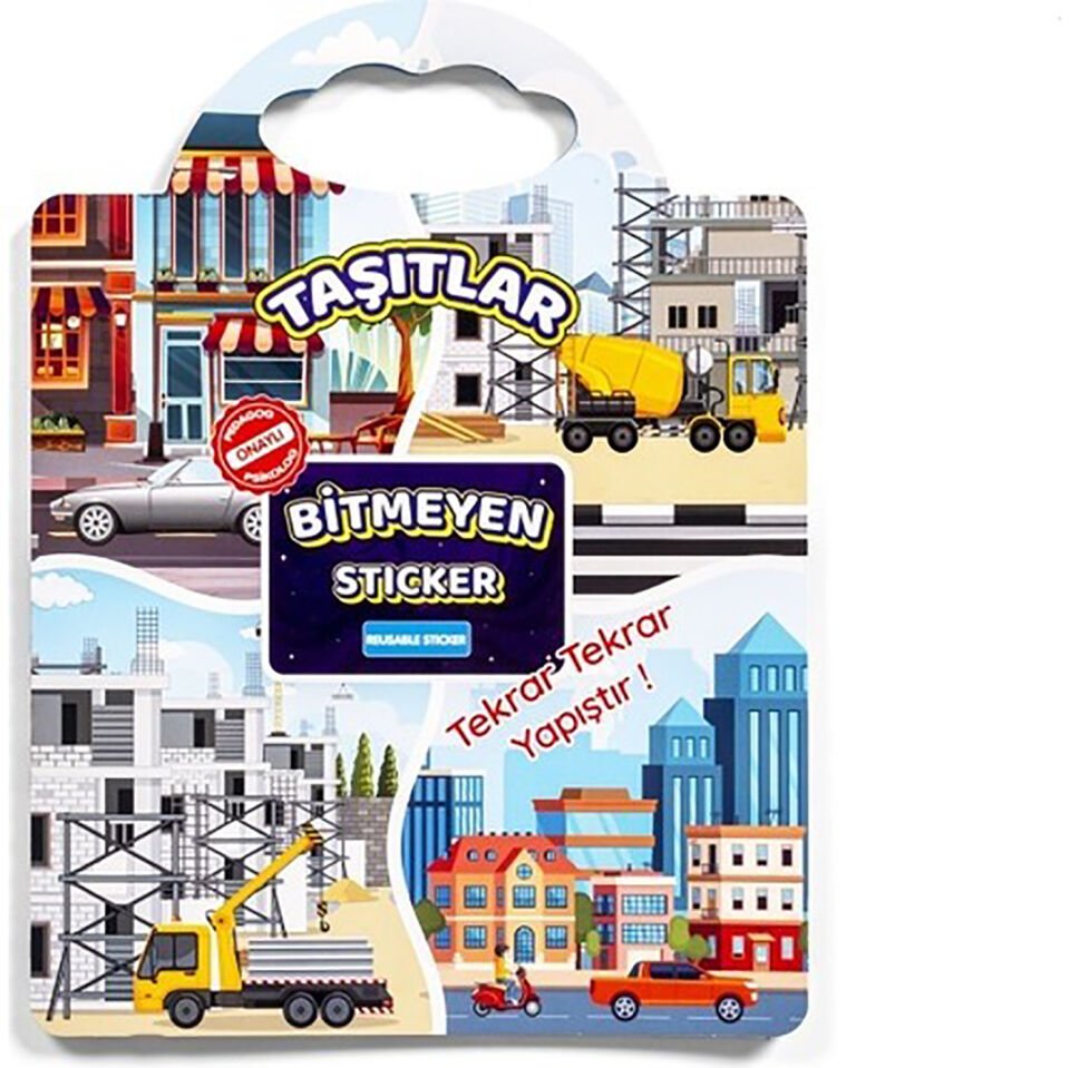Bitmeyen Sticker Kitabım - Taşıtlar