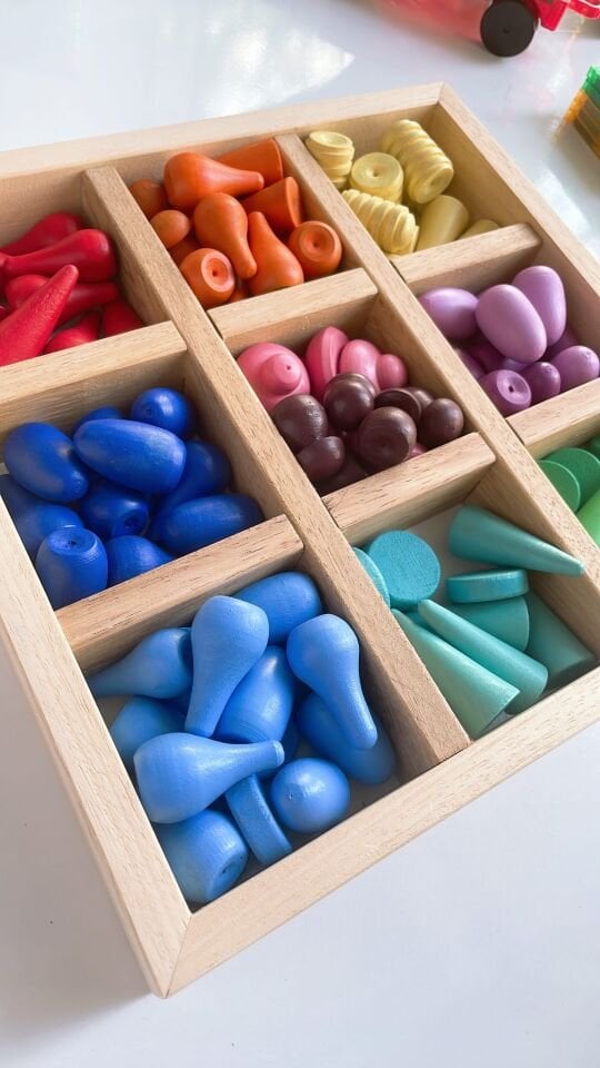 Waldorf Ahşap Oyuncak Mandala 100 Parça Kutulu