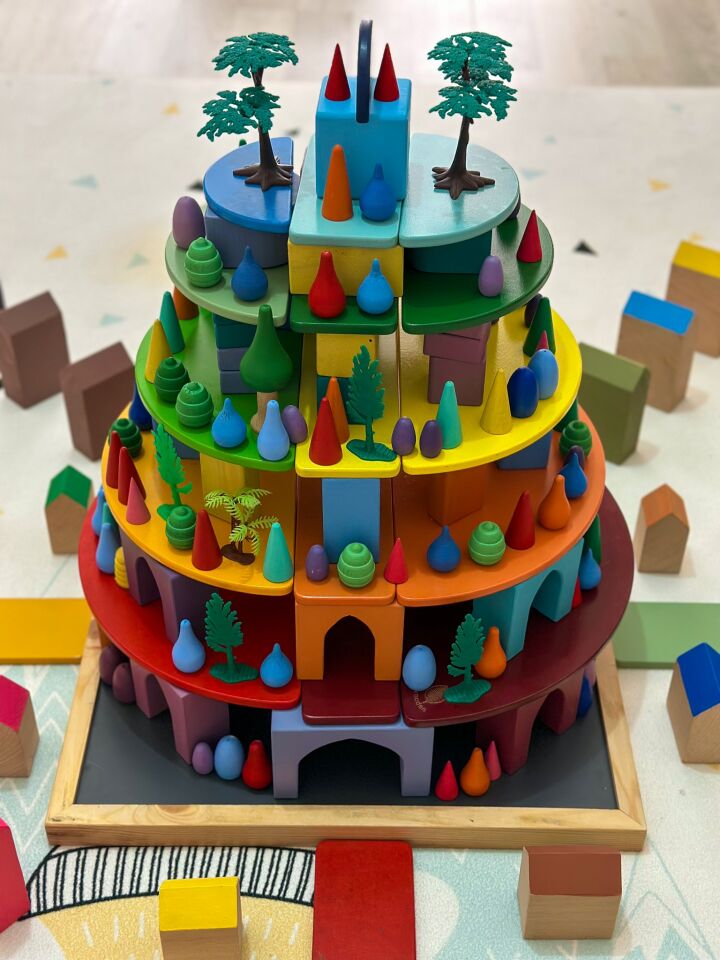 Waldorf Ahşap Oyuncak Mandala 100 Parça Kutulu