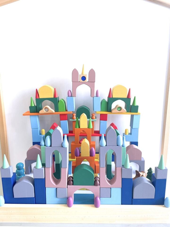 Waldorf Ahşap Oyuncak 1001 Gece Yapı ve İnşaat Oyunu
