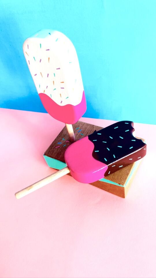 Waldorf Ahşap Oyuncak Dondurma Seti (wooden Ice Cream) 2 Li Set 2LİDONDURMA