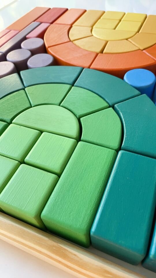 Waldorf Ahşap Oyuncak Roma Kemeri Oyunu