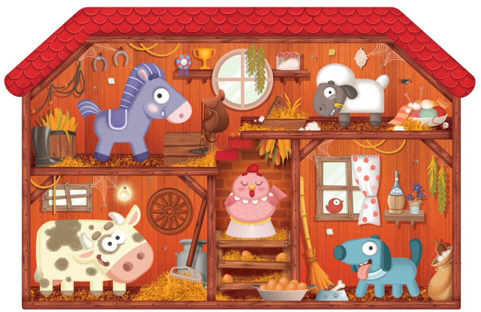 Headu Ahşap Oyuncak Montessori Puzzle İlk Çiftlik Bulmacam