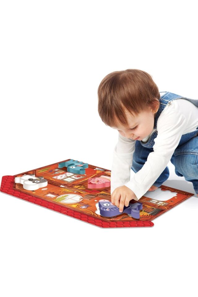 Headu Ahşap Oyuncak Montessori Puzzle İlk Çiftlik Bulmacam