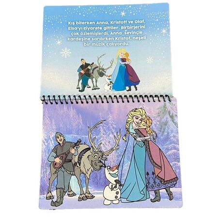 Lisanslı Disney Frozen Karlar Ülkesi Sihirli Özel Sulu Kalem İle Boyama Kitabı