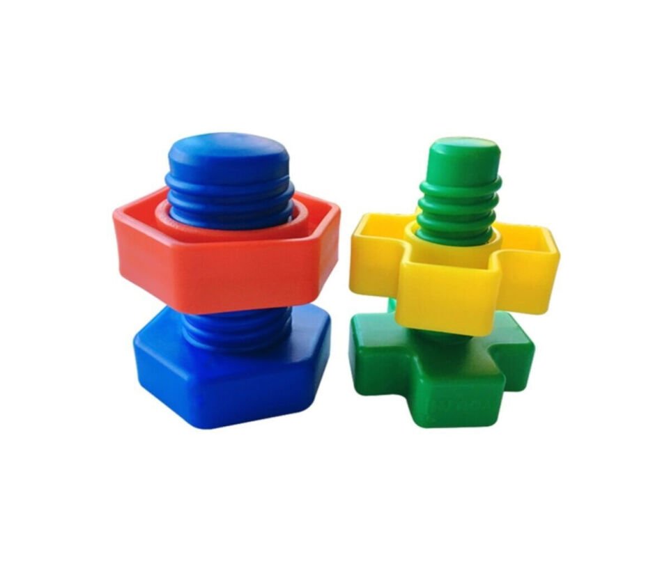 Eğitici Vidalı Renkli Şekiller