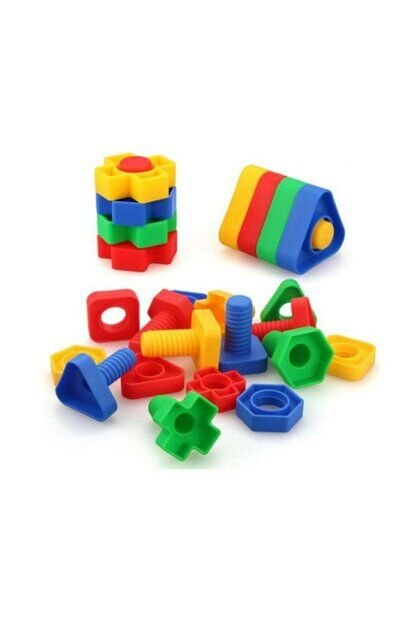 Eğitici Vidalı Renkli Şekiller