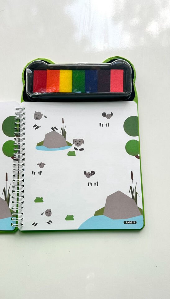 Parmak Boyama Aktivite Kitabı Çiftlik