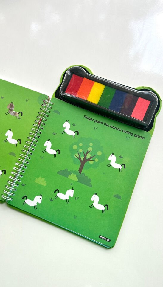 Parmak Boyama Aktivite Kitabı Çiftlik