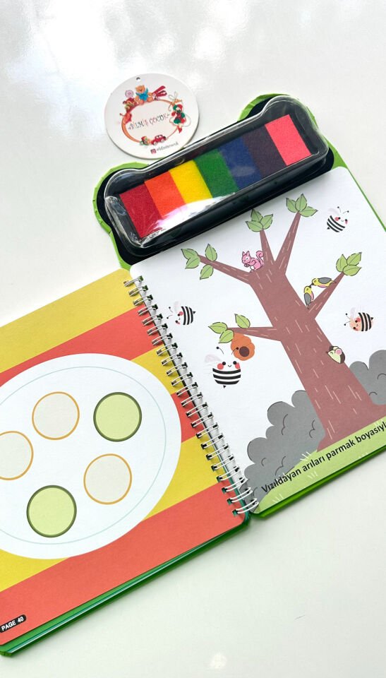 Parmak Boyama Aktivite Kitabı Çiftlik