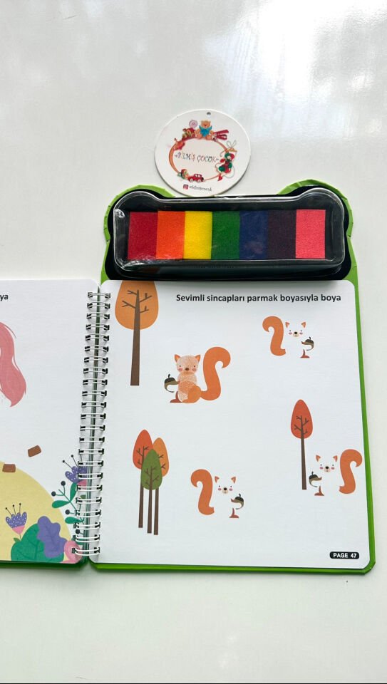Parmak Boyama Aktivite Kitabı Çiftlik