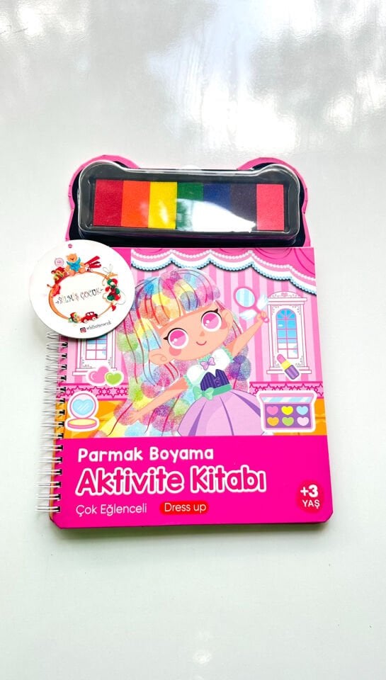 Parmak Boyama Aktivite Kitabı Giydir Beni
