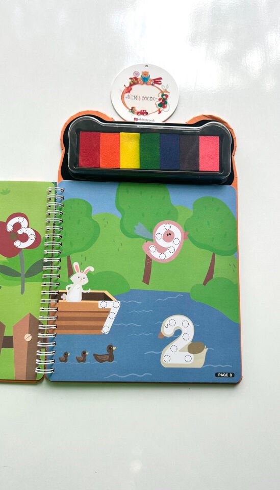 Parmak Boyama Aktivite Kitabı Hayvanlar