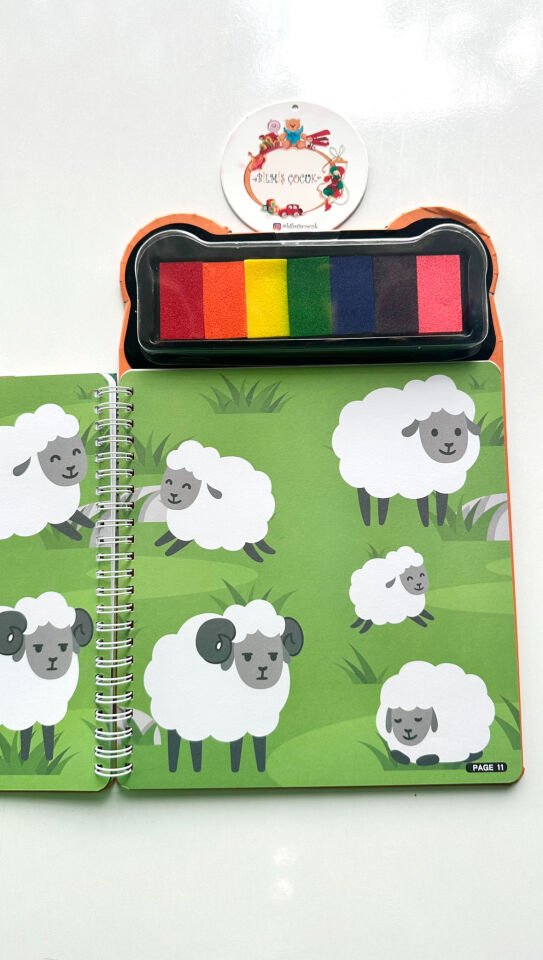 Parmak Boyama Aktivite Kitabı Hayvanlar