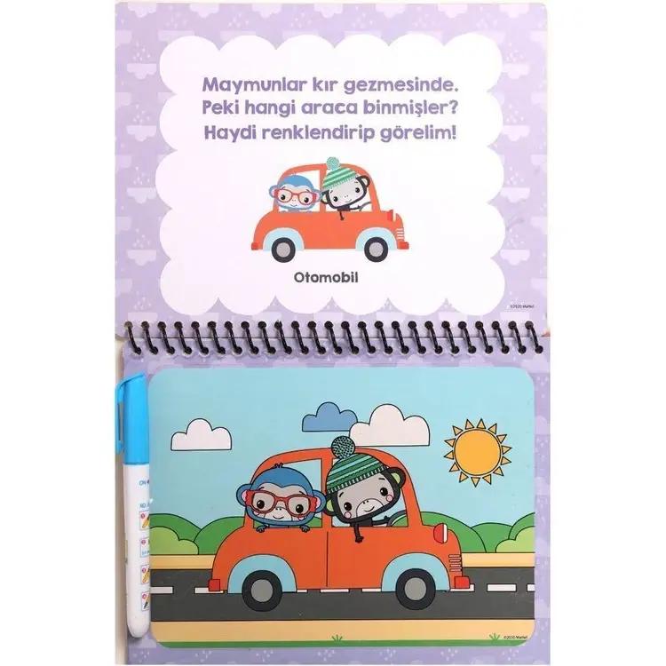 Sihirli Boyama Kitabı - Araçlarla Eğlence