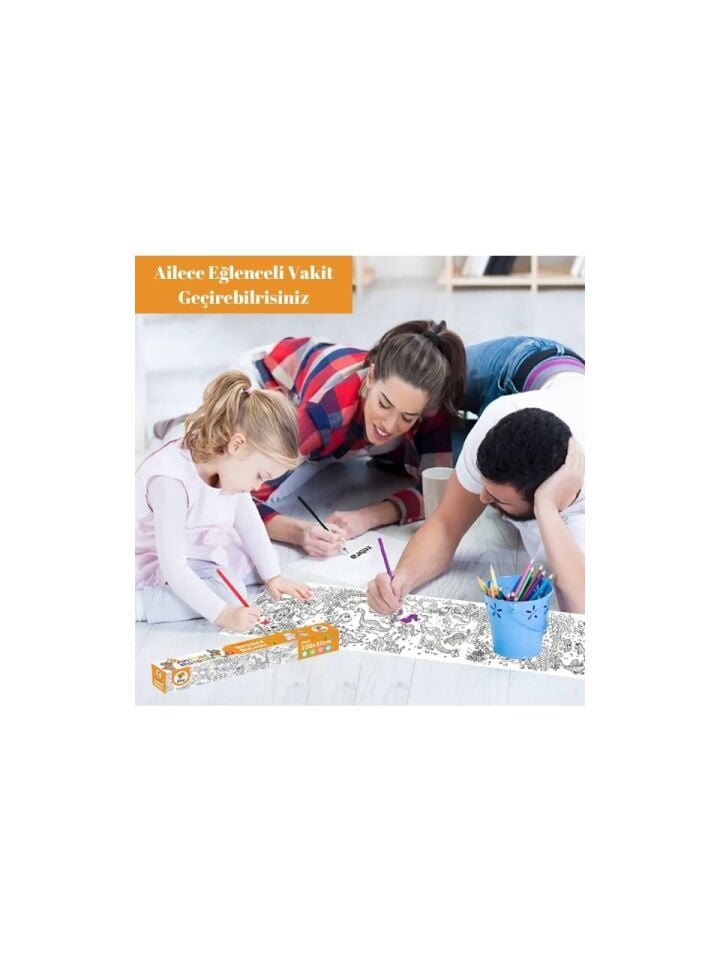 Yapışkanlı Boyama Rulosu Büyük Hayvanlar 200X30 Cm