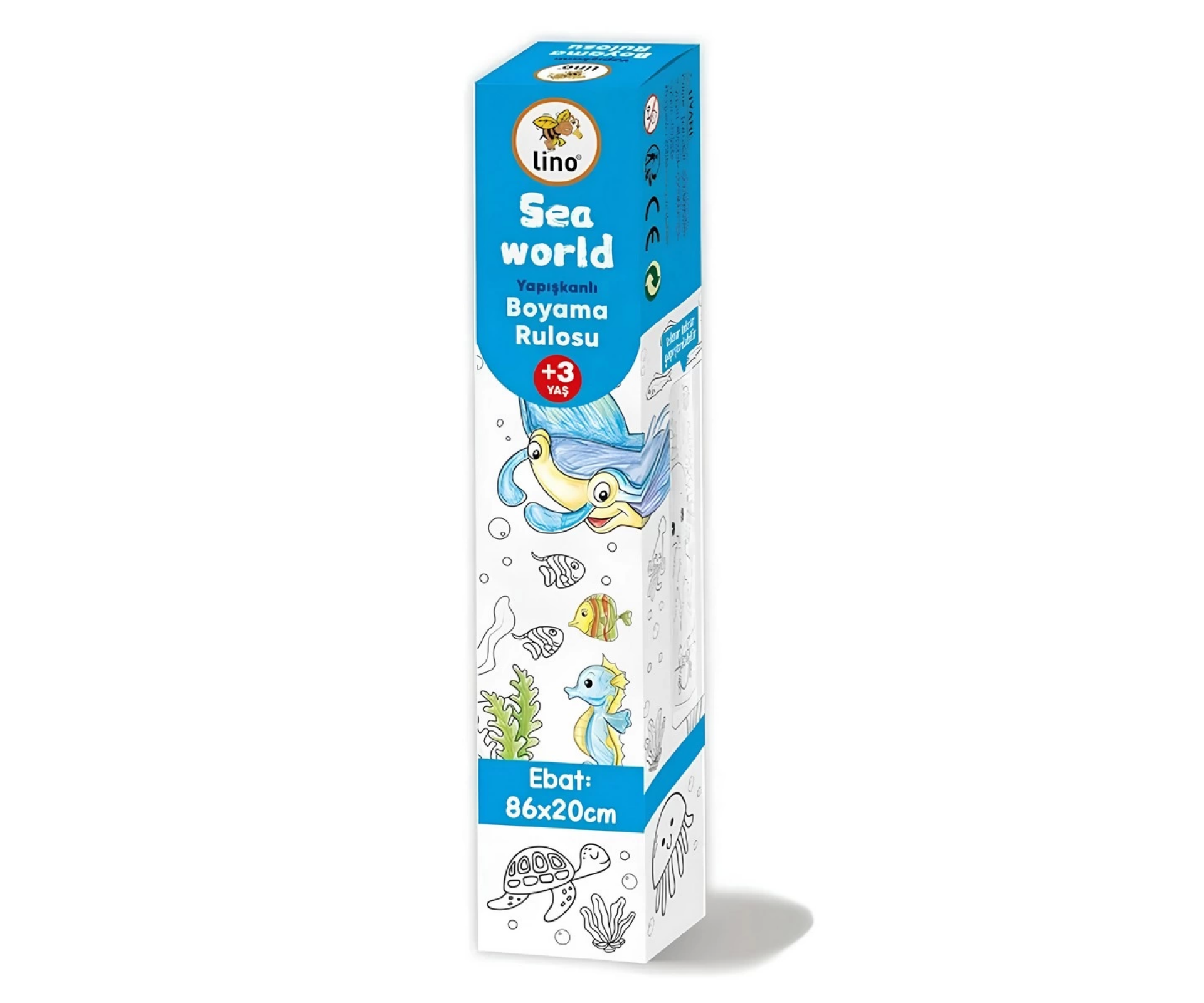 Yapışkanlı Boyama Rulosu Sea World 86X20 Cm