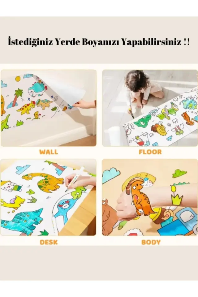 Yapışkanlı Boyama Rulosu Uzay Dream Space 86X20 cm