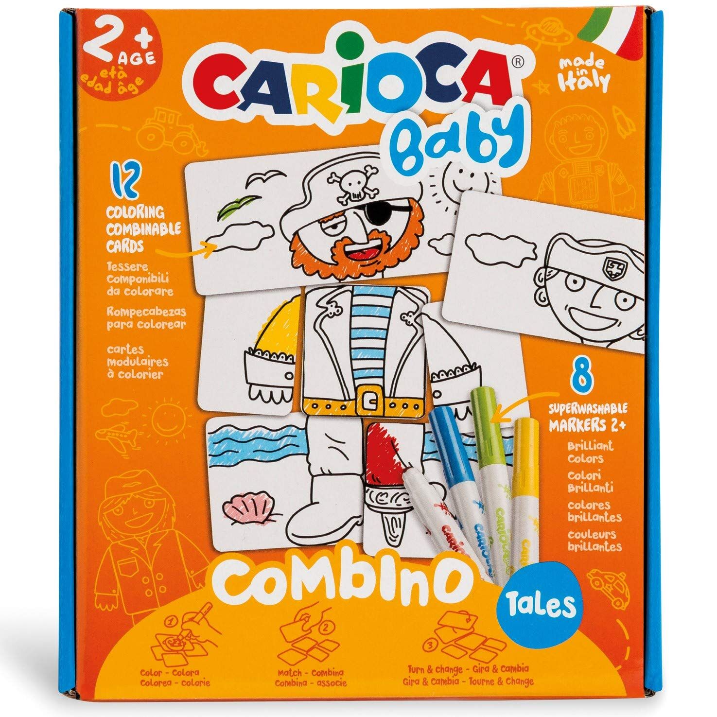 Carioca Baby Boyanabilir Puzzle Kartlar - Korsan