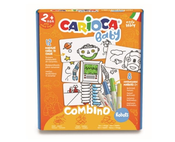 Carioca Baby Boyanabilir Puzzle Kartlar - Robot
