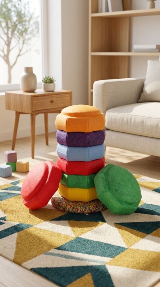 Çocuk Denge ve Adım Taşları Stepping Stone Seti