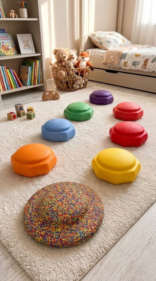 Çocuk Denge ve Adım Taşları Stepping Stone Seti