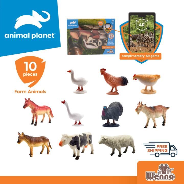 Oyuncak Çiftlik Hayvan Seti 10 Parça Kutulu