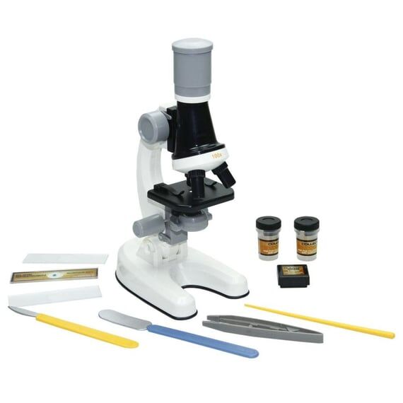 Eğitici Işıklı Objektif Mikroskop Seti