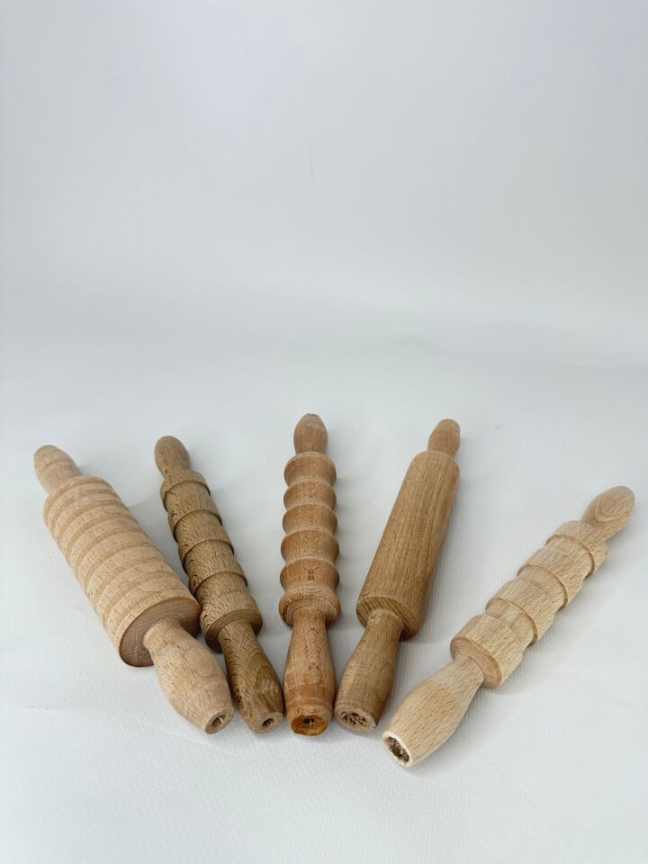 Ahşap Oyuncak 5’li Merdane Seti