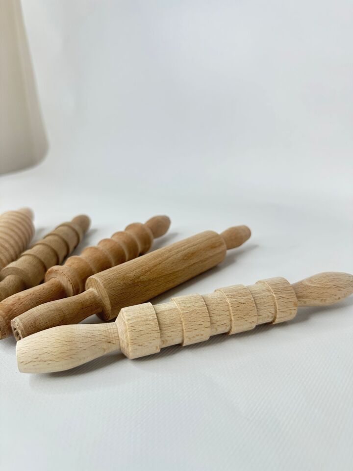 Ahşap Oyuncak 5’li Merdane Seti