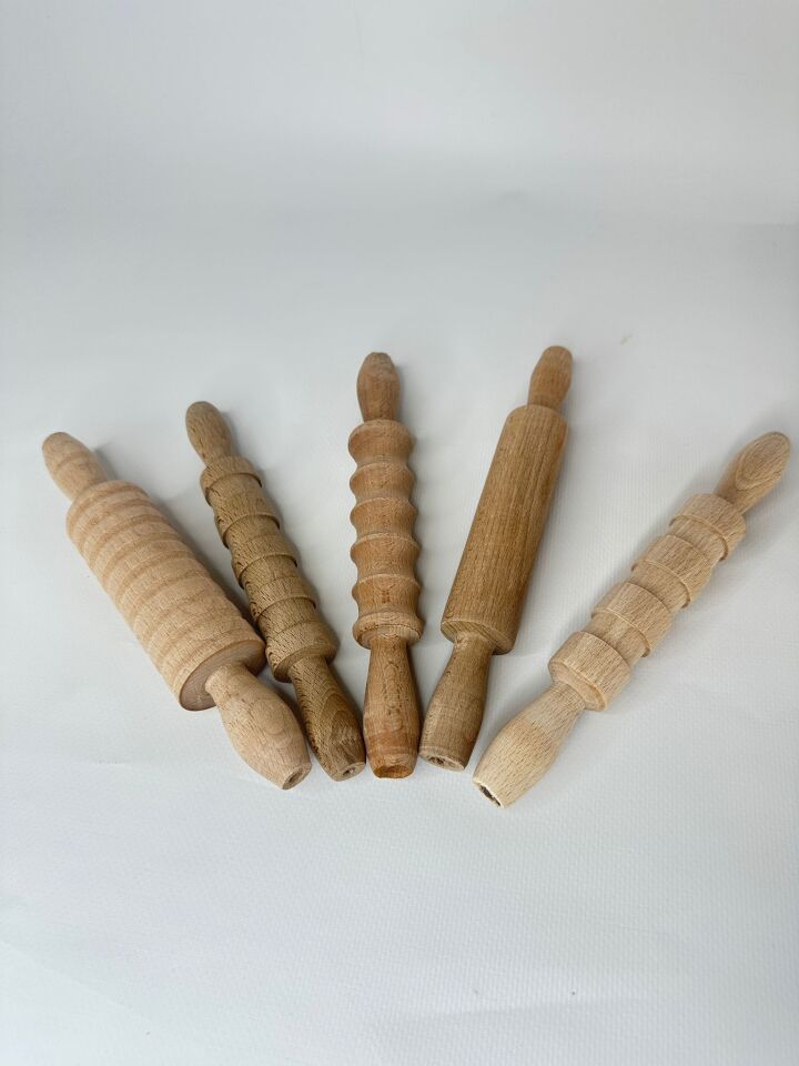 Ahşap Oyuncak 5’li Merdane Seti