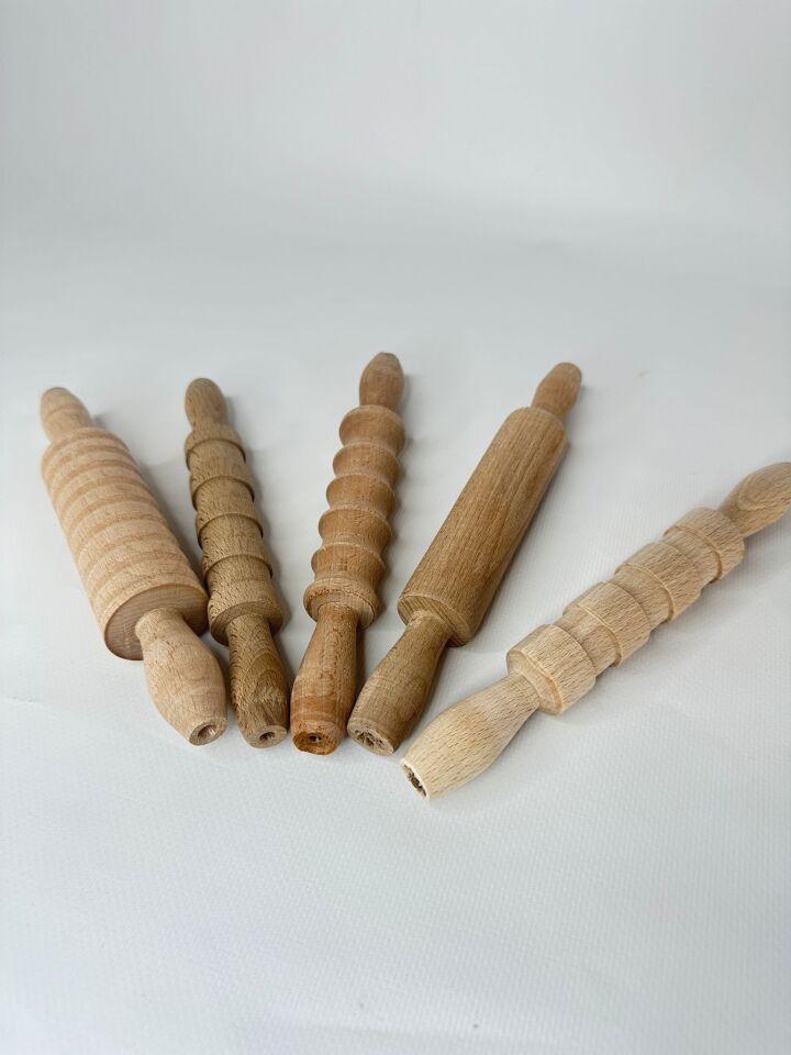 Ahşap Oyuncak 5’li Merdane Seti