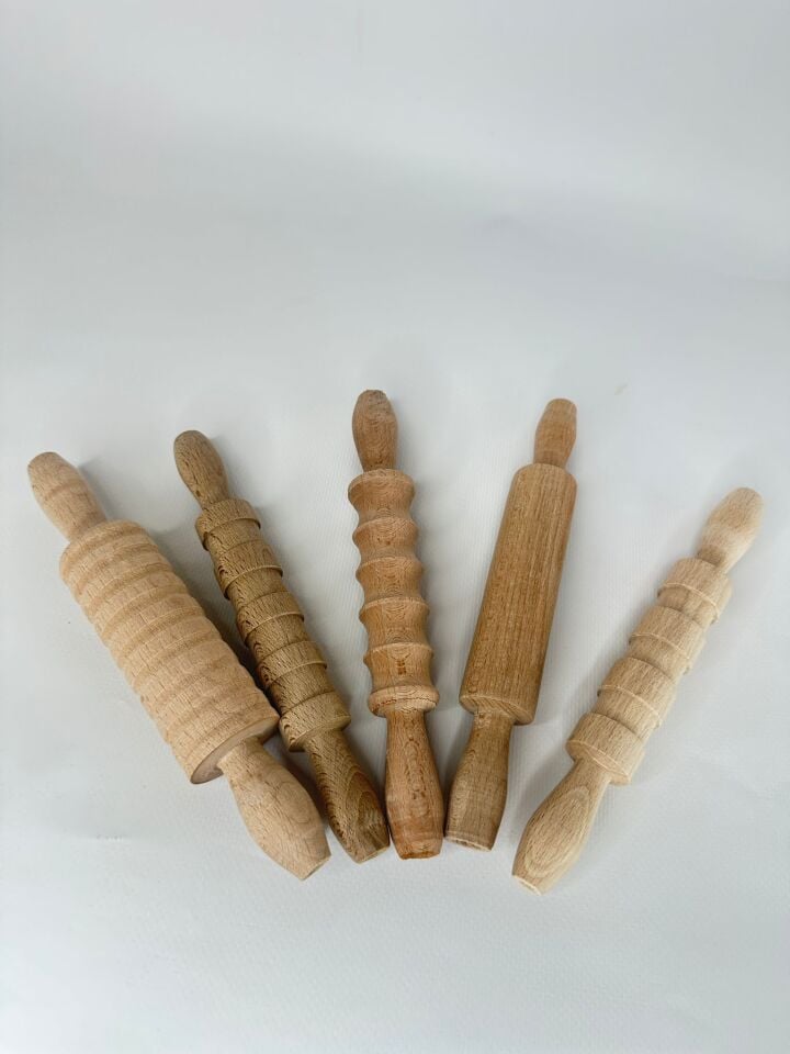 Ahşap Oyuncak 5’li Merdane Seti