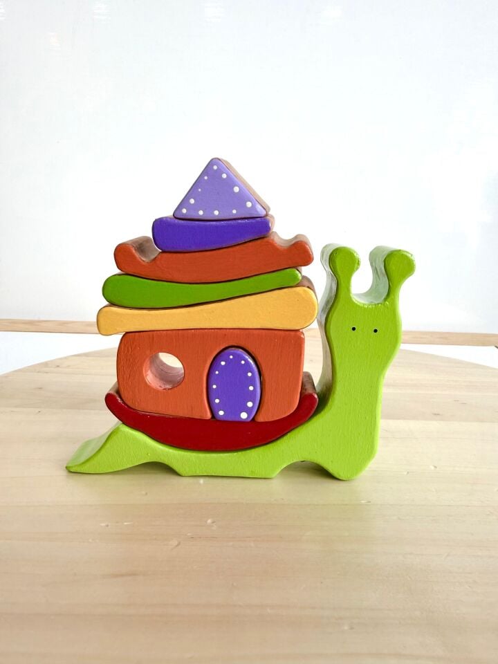 Ahşap Salyangoz Denge Oyuncağı