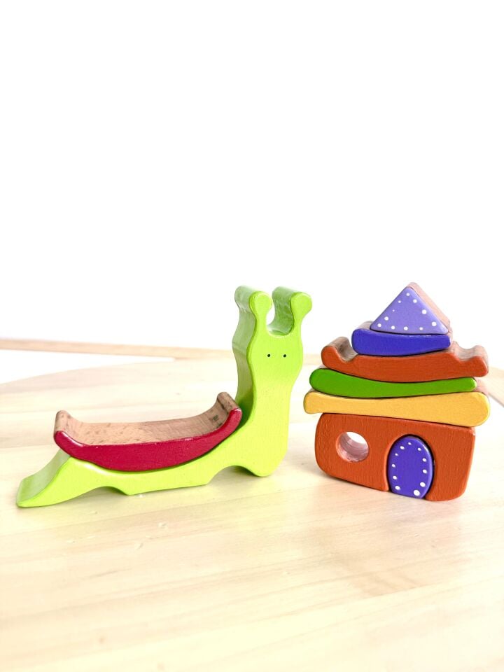 Ahşap Salyangoz Denge Oyuncağı