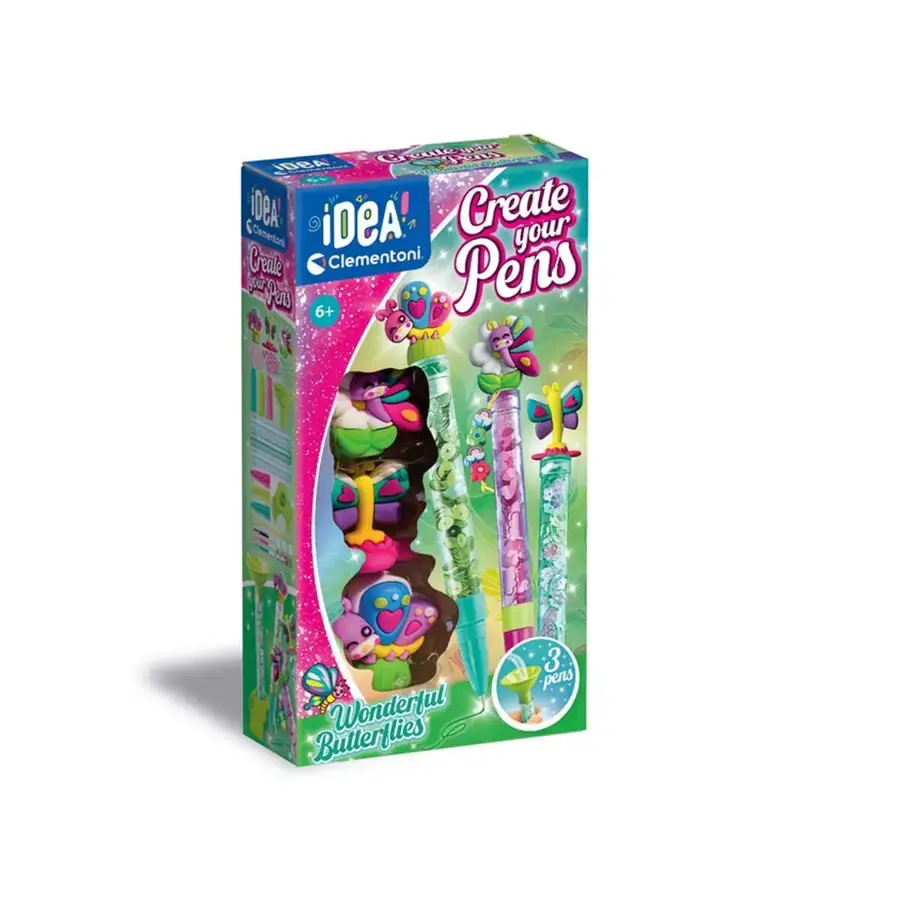 Clementoni Idea Kalem Tasarım Seti Kelebekler