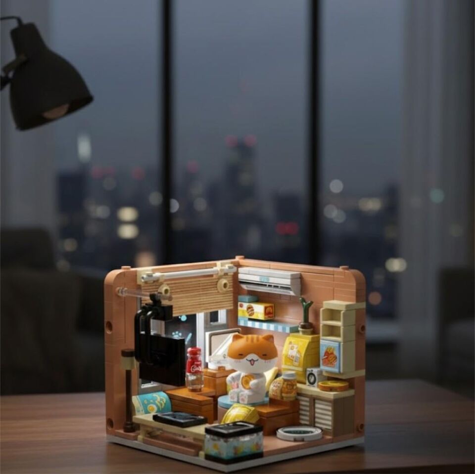 PANLOS KEDİ EVİ 263 PARÇA BLOCK OYUNCAK