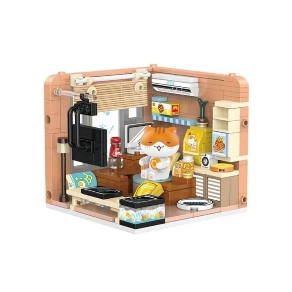 PANLOS KEDİ EVİ 263 PARÇA BLOCK OYUNCAK