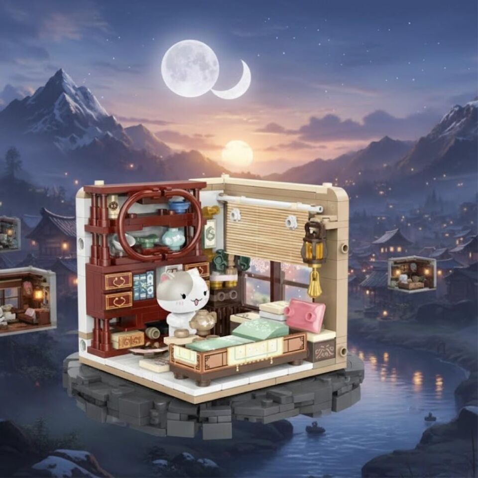 PANLOS KEDİ OTURMA ODASI 263 PARÇA BLOCK OYUNCAK