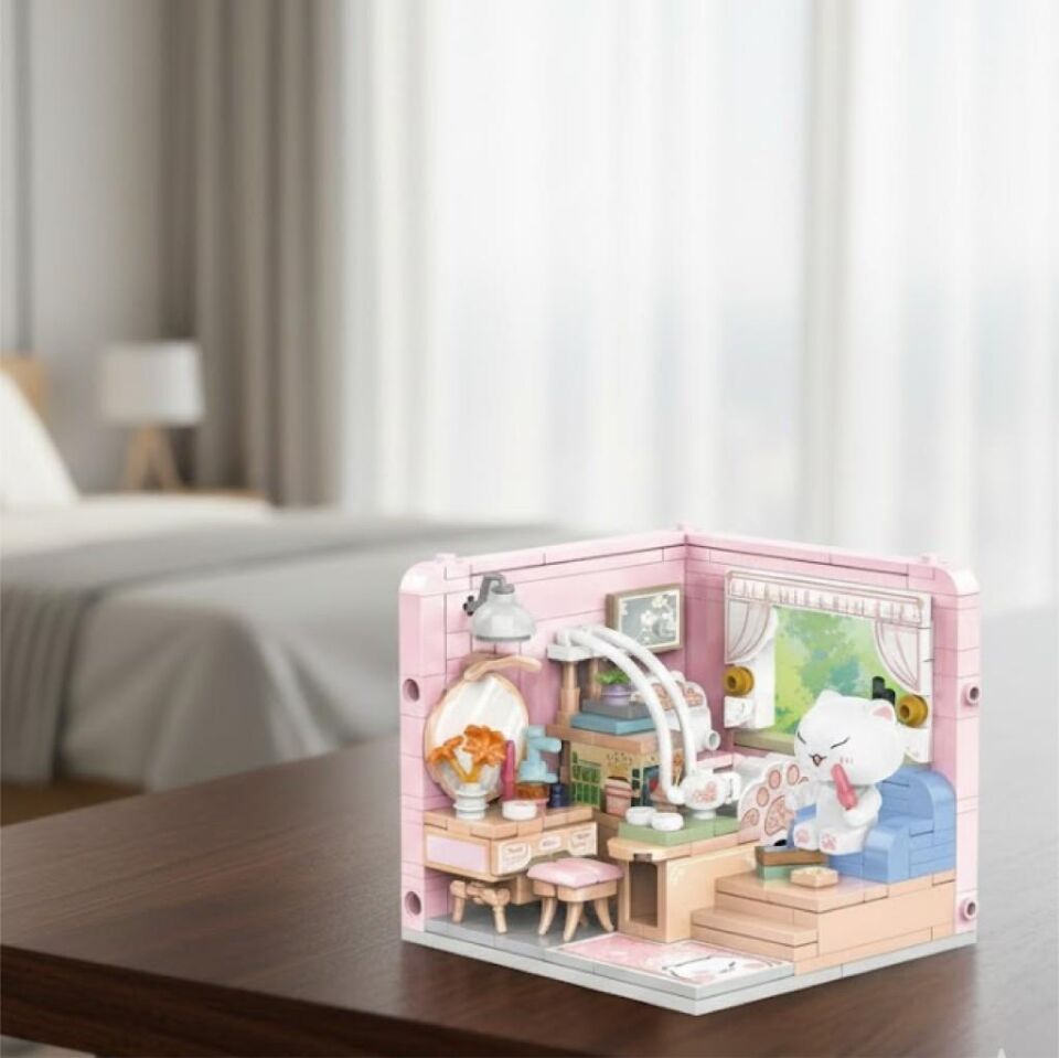 PANLOS KEDİ MAKYAJ ODASI 287 PARÇA BLOCK OYUNCAK