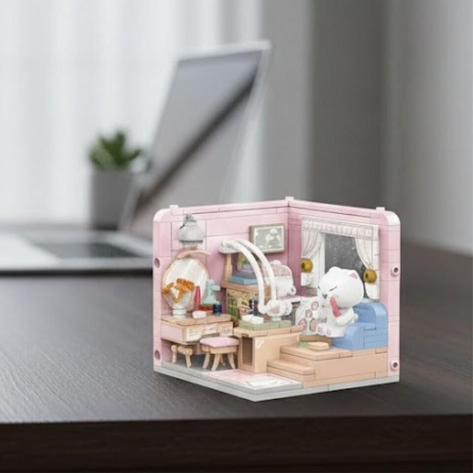 PANLOS KEDİ MAKYAJ ODASI 287 PARÇA BLOCK OYUNCAK