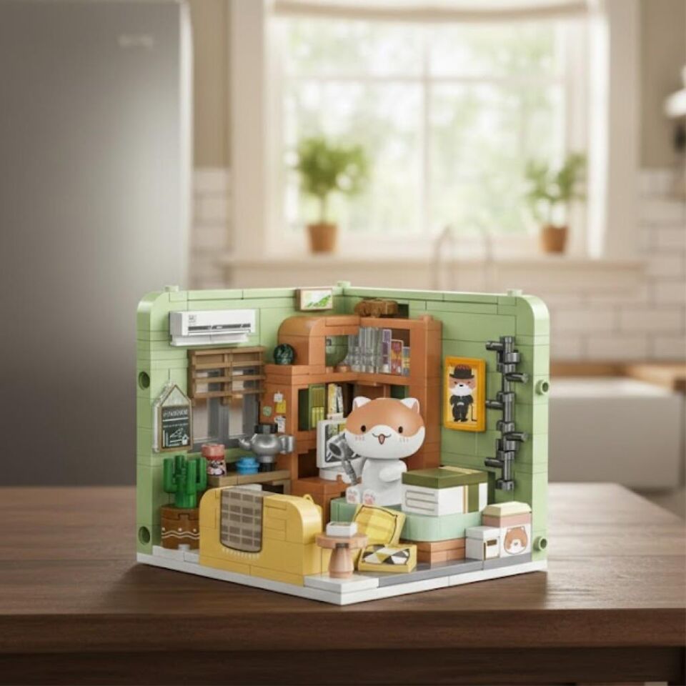 PANLOS KEDİ ODASI 258 PARÇA  BLOCK OYUNCAK