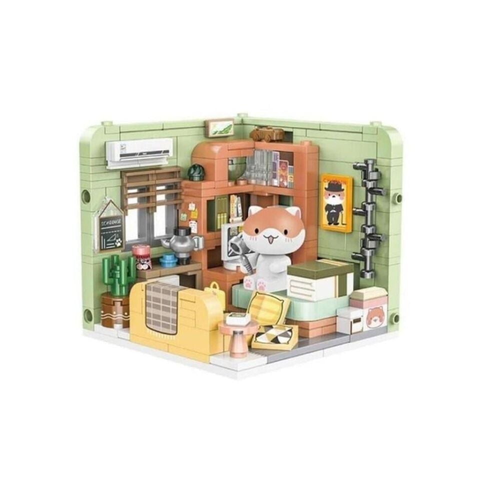 PANLOS KEDİ ODASI 258 PARÇA  BLOCK OYUNCAK