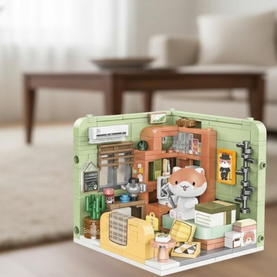 PANLOS KEDİ ODASI 258 PARÇA  BLOCK OYUNCAK