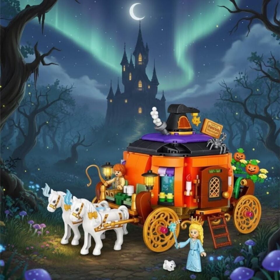 LOZ Kabak Arabası 839 Parça Mini Block Yapım Seti Dekoratif Araç Oyuncak