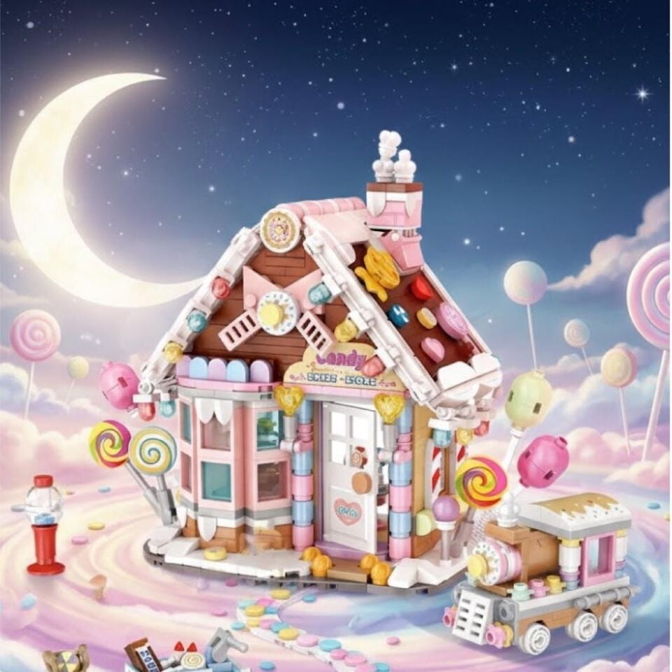 LOZ Şeker Evi 781 Parça Mini Block Yapım Seti Dekoratif Ev Model Oyuncak