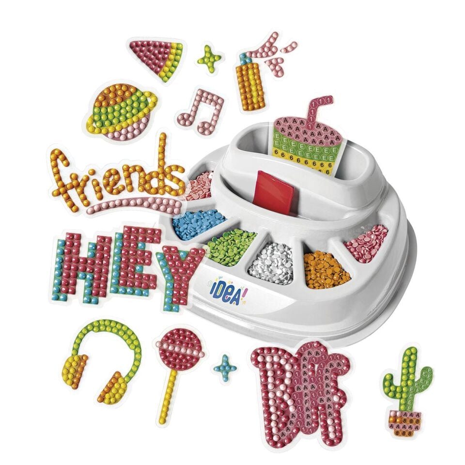 Clementoni Idea Işıltılı Sticker Tasarım Seti Sparkly Creations Pop Style Sanat Seti Aktivite Seti