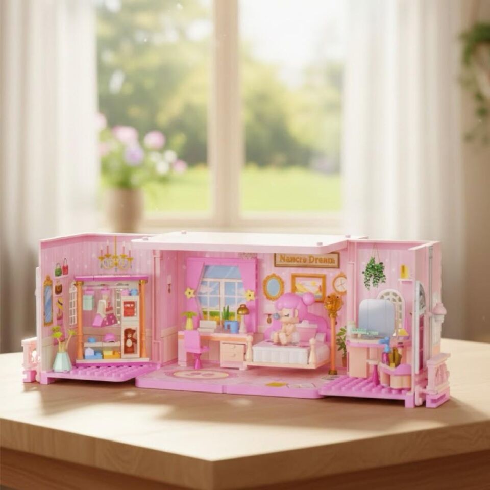 JAKİ NANCİ KÜÇÜK PRENSES YATAK ODASI 247 PARÇA BLOCK OYUNCAK