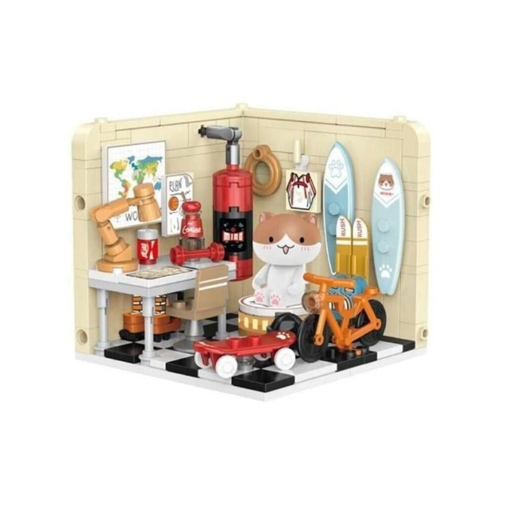 PANLOS KEDİ SPOR ÇALIŞMA ODASI 238 PARÇA BLOCK OYUNCAK